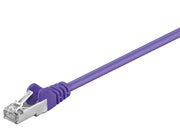 S/FTP netværkskabel - CAT5e, 2xRJ45, Violet (0,5m)