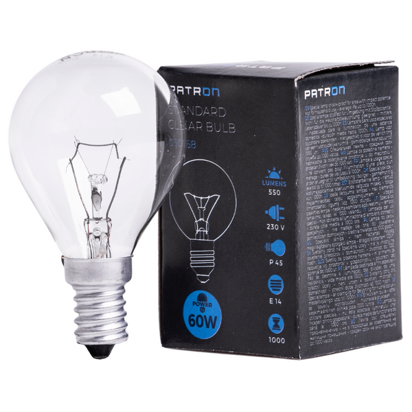 PATRON Glødepære E14 60W