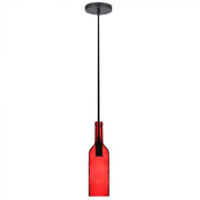 Flaske pendel lampe E14 - Rød