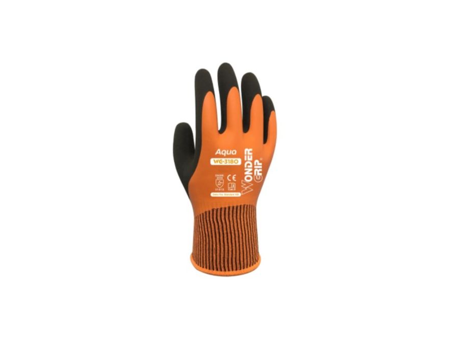 Aqua WG-318 vandtætte handsker - Str. XL, Orange