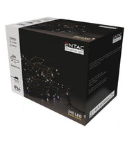 24 meter udendørs LED julelyskæde - IP44, 230V, 240 LED, varm hvid
