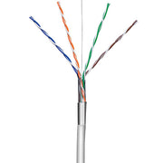 Installationskabel grå (stiv), F/UTP CAT5E - 100 m