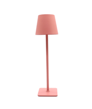 Opladelig LED bordlampe, Pink, touch dæmpbar