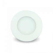 3W LED indbygningspanel - 3000K - Rund