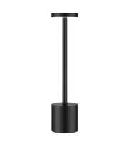 Opladelig LED bordlampe, Sort, touch dæmpbar
