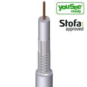 Antennekabel Ø6,8mm hvid - pr. meter