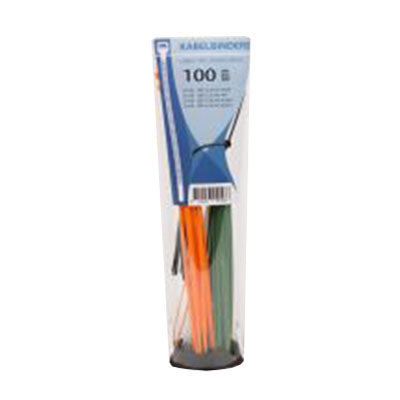 Strips / Kabelbinder 100 stk., 4 farver
