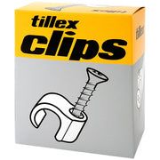 Skrue clips 7-10 33mm skruelængde hvid - pr. stk.