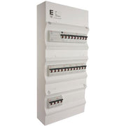 Færdigmonteret gruppetavle - HPFI - 2x16A 3P+N, 1x13A 3P+N, 6x13A 1P+N - Hvid