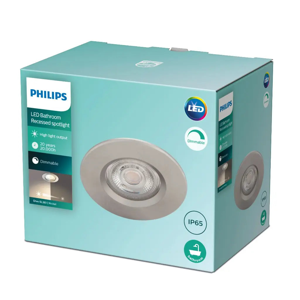 DIVE SL261 RD 070 5W 27K N HV IP65L 3p - Recessed spot