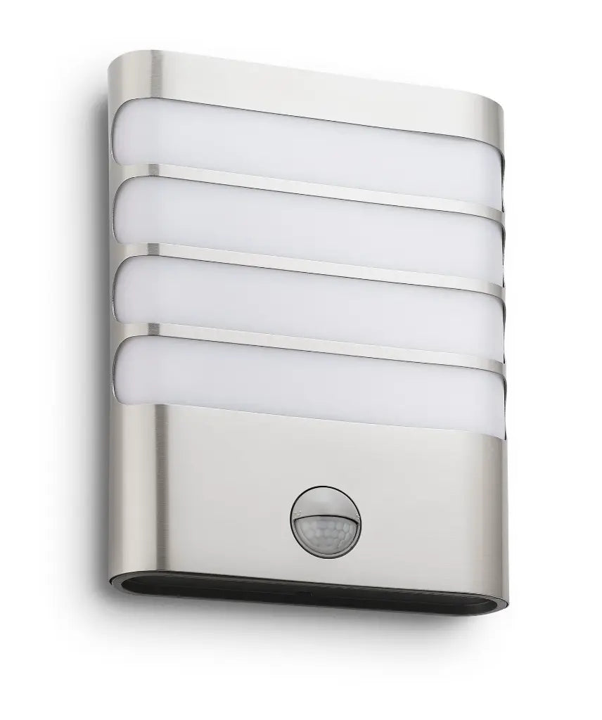 Raccoon wall lantern LED inox 1x4W SELV IR (sensor)
