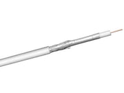 COAX antennekabel - 75ohm 2 skærm CU Hvid Ø7mm (metervare)