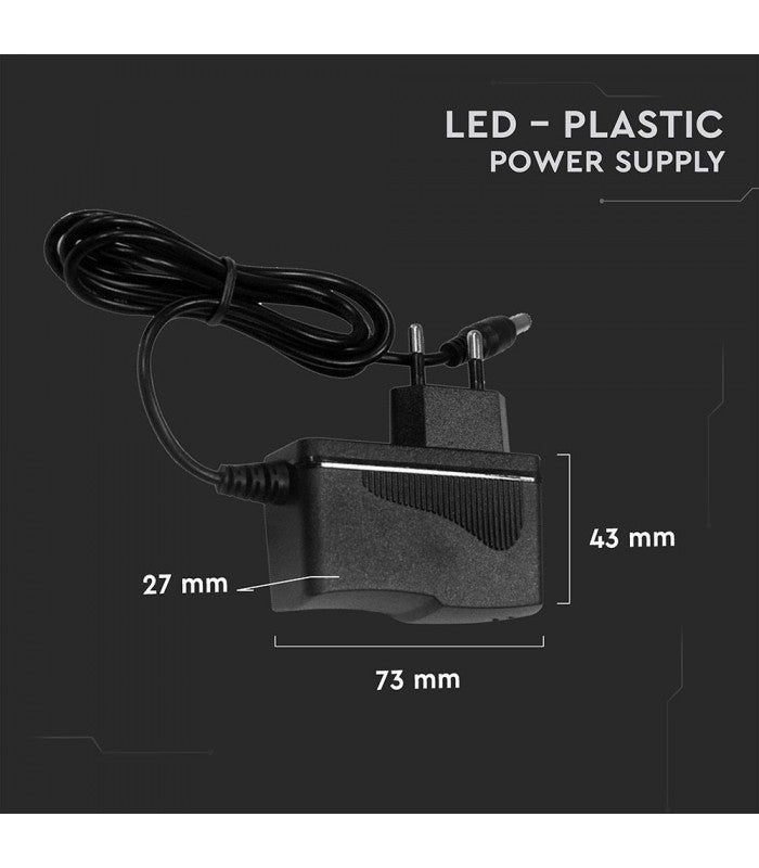18W strømforsyning til LED strips - 12V DC, 1,5A, ip 44 kan bruges i  vådrum