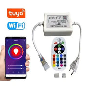 WiFi Smart Home controller til 230V RGB 8x16 Neon Flex - Inkl. endeprop, memory funktion - Rækkevidde op til 50 m