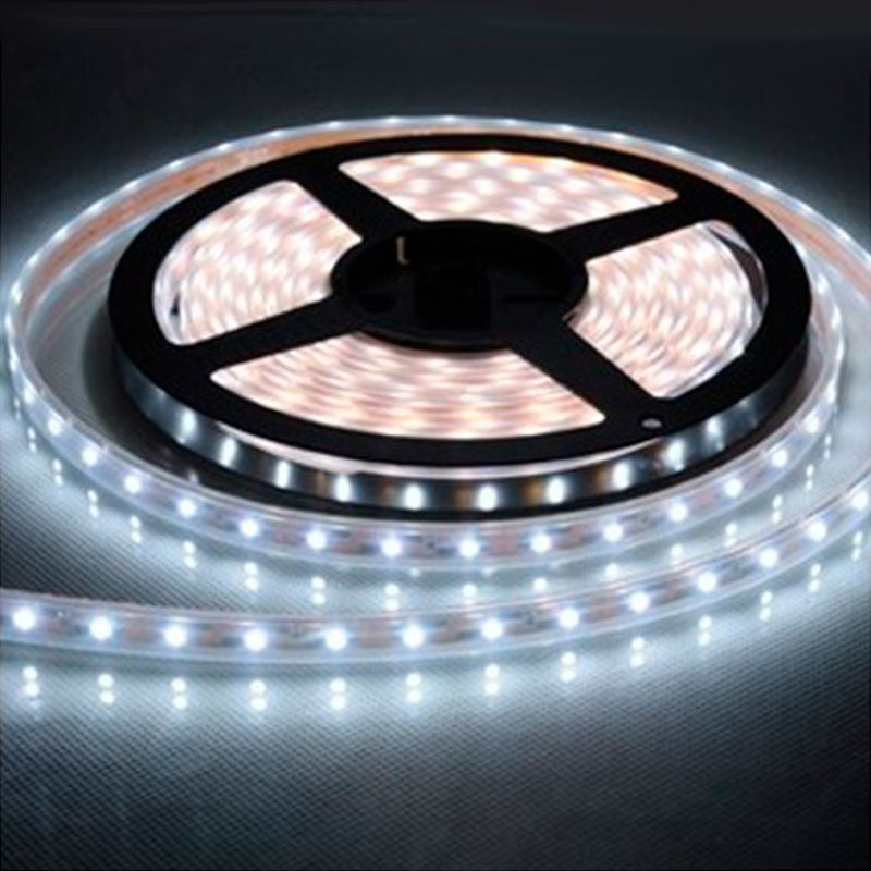 10,8W/M LED bånd 6000K, 5 meter, Hvid, 12V