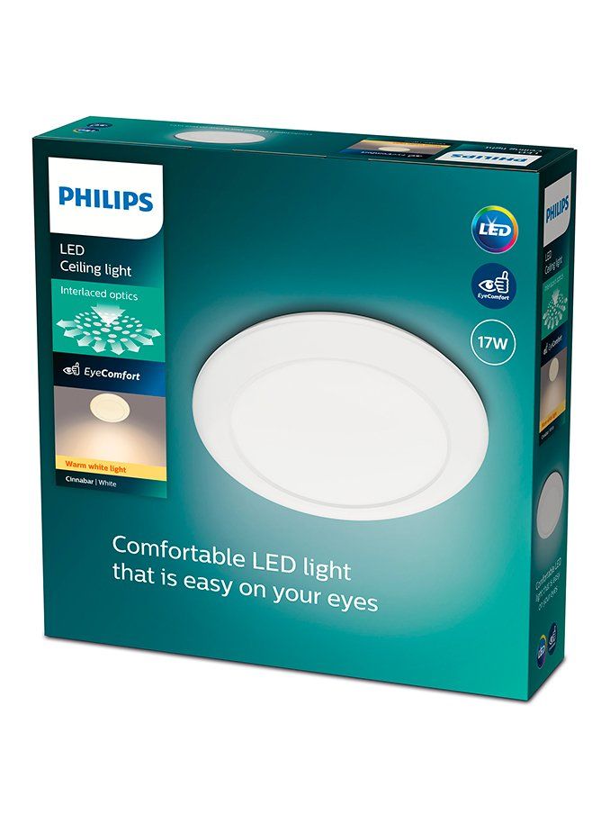 Cinnabar 2700K ceiling lamp white 17W