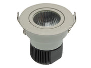 LED indbygningsspot - 230V / 6,5W Rund hvid kip, Varm Hvid