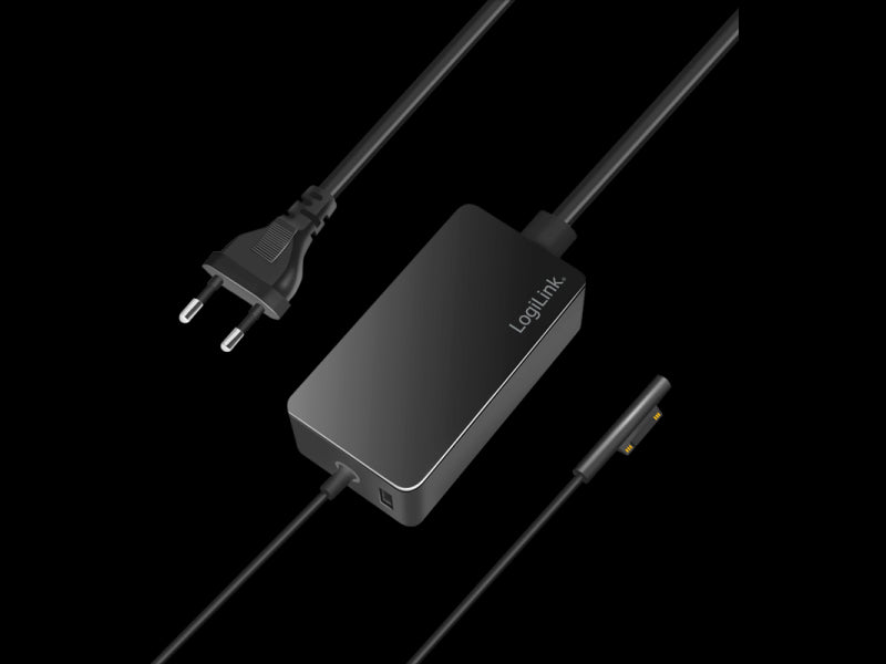 Microsoft Surface notebook oplader, 65W, Sort
