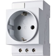 Stikdåse Schuko, til din-skinnemontering