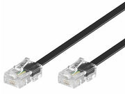 ISDN telefonledning - 2 x RJ45 (8P4C), Sort (10m)