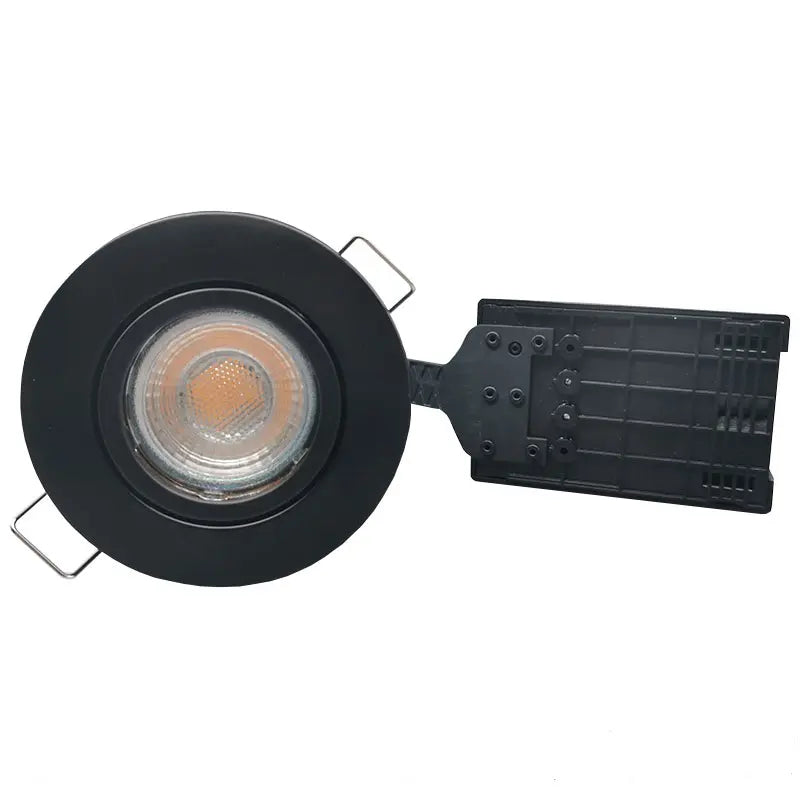 Pro Uni Install m. 6W 3-trins dæmpbar pære 3000K - mat sort