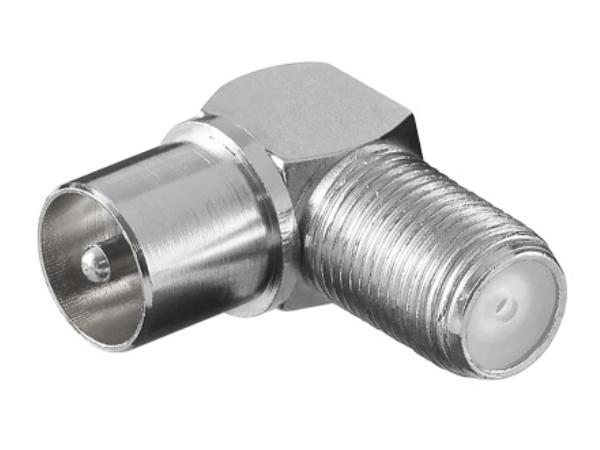 F hun til COAX(TV) han - 90° metal