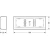 Fuga® underlag 3 modul Softline vandret, vandret