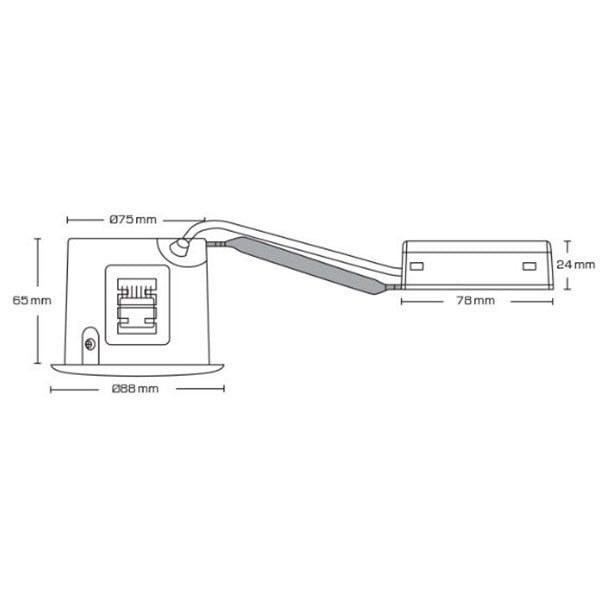 LED spot 5W dæmpbar flimmerfri 2700K 430Lm - Rund, mat hvid