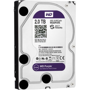 Purple HDD - 2TB 3,5" SATA, Surveillance