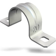 Kabelbøjle 25 mm, 2-lap, (galvanisk forzinket) G (100)