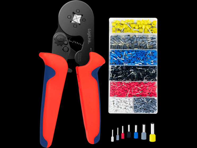 Krimptang sæt inkl. tyller - 0,25-6mm² (1200 stk.)
