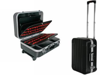 Trolley værktøjstaske - Sort / alu. (455x335x190mm)