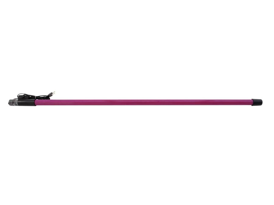 Fluorcerende neonrør - 36W, 134cm x Ø35mm PINK m. netstik