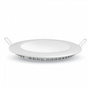 12W LED indbygningspanel, 4000K - Rund