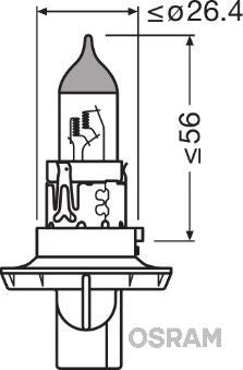 Osram original fjernlyspære
