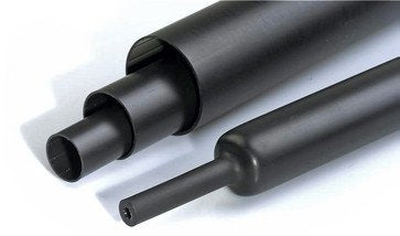 Mellemvægget krympeflex med lim RGM 85/25 mm Sort