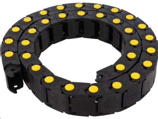 Kabelkæde - Indvendig: B25xH18mm, Bøjningsradius: 80mm (1m)