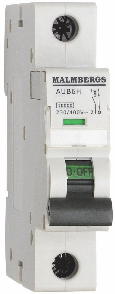 AUTOMATSIKRING MALMBERGS, 6A, 1P, C-TYPE