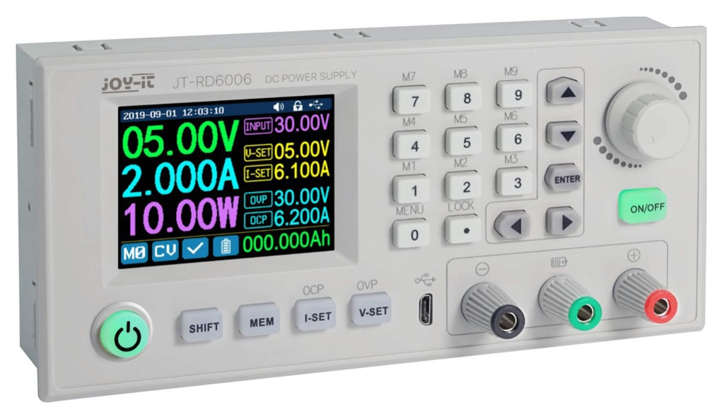 Laboratorie strømforsyning - 0-60V / 0-6A m. USB-interface