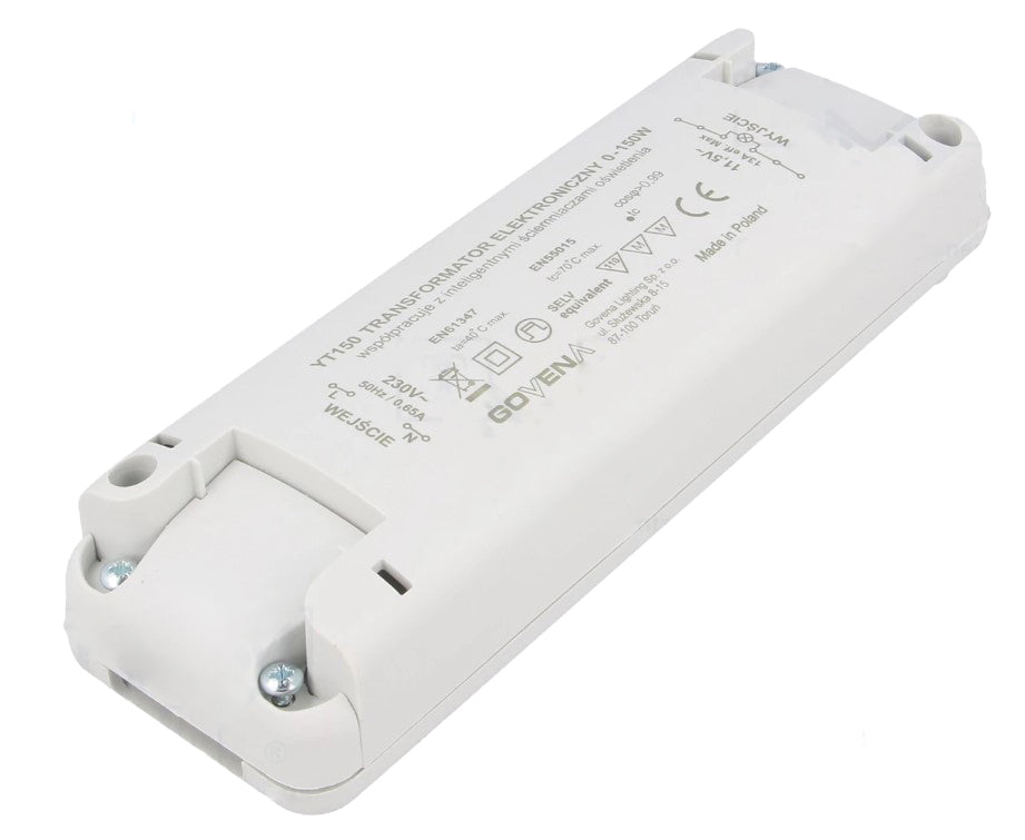 Halogen/LED transformator - 12Vac 0-150W/70W Dæmpbar