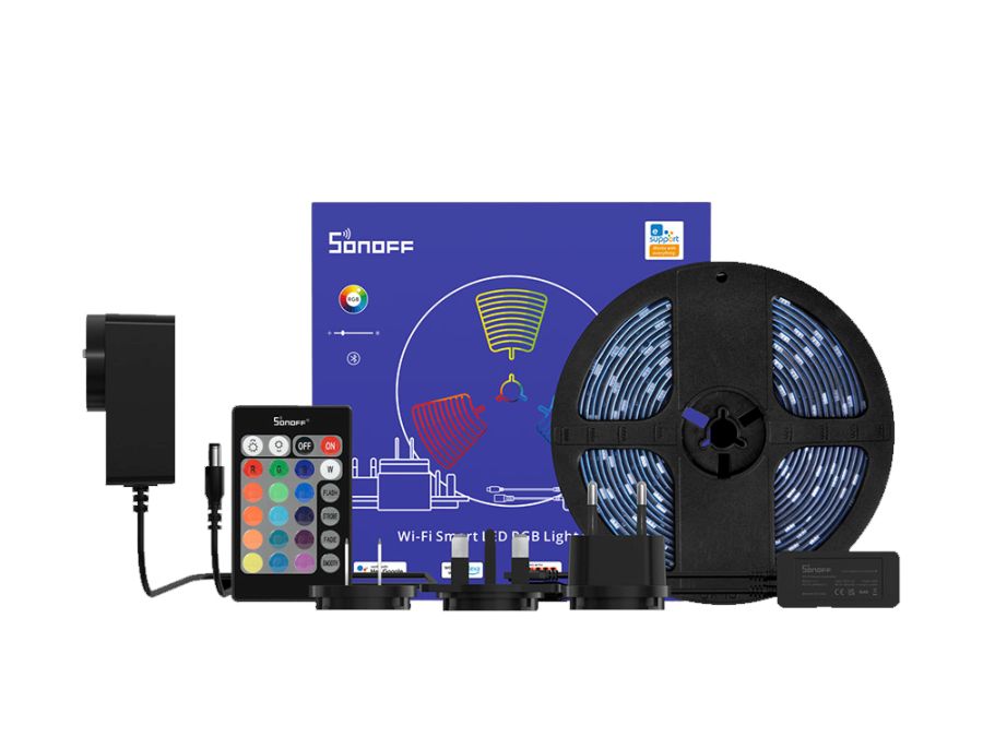 L2 WIFI/BT RGB LED-stripsæt m. controller, IP65 (5m)