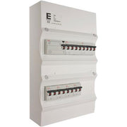 Færdigmonteret gruppetavle  - HPFI - 2x16A 3P+N, 4x13A 1P+N - Hvid