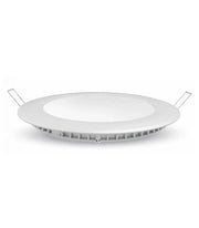 V-Tac 12W LED indbygningspanel - Hul: Ø15,5 cm, Mål: Ø17 cm, 230V