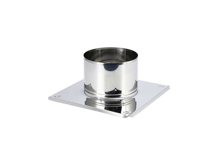Monteringsflange til skorstenskappe - Ø200mm, Syreresistent