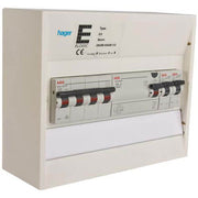 Færdigmonteret gruppetavle - HPFI - 1x16A 3P+N, 2x13A 1P+N - Hvid