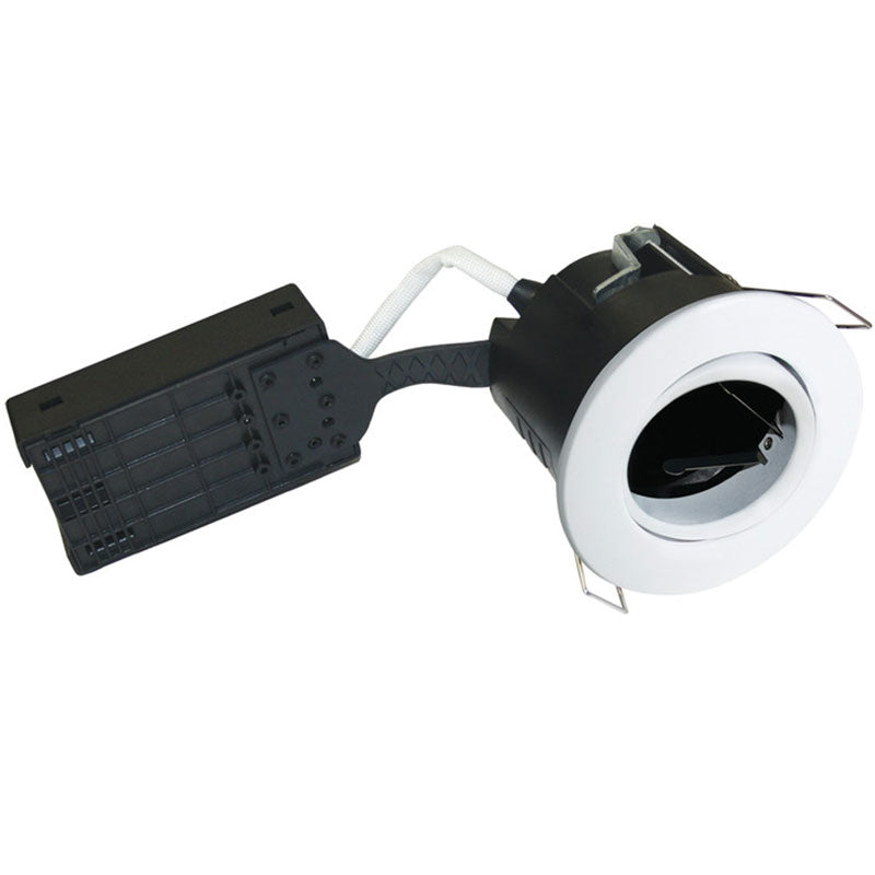 Pro Uni Install m. GU10 fatning - Rund, mat hvid