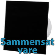 dRim standard ventilator m. kugleleje sort front