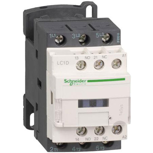 Kontaktor 24V 9A 3-polet + 1 slutte + 1 bryde
