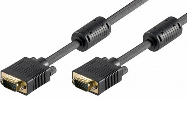 Monitorkabel - Full HD SVGA, han/han, Sort (30m)