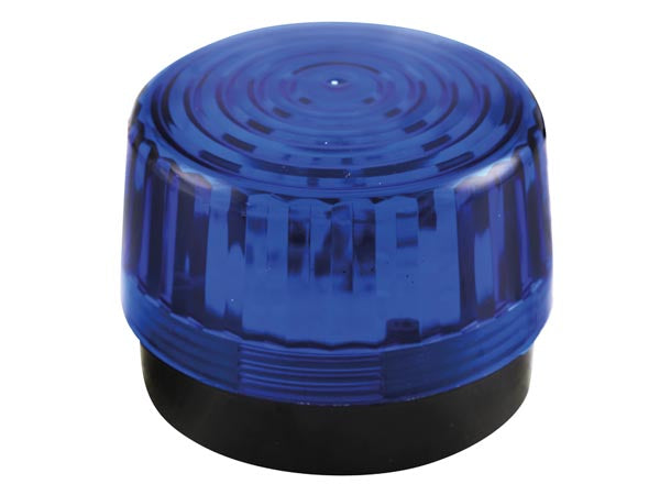 LED blinklys - 12Vdc, Ø100mm, IP20, Blå